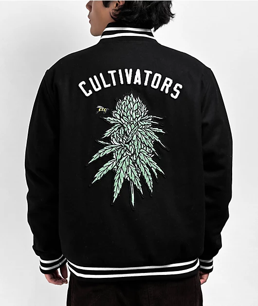 DGK Cultivators Black & White Varsity Jacket