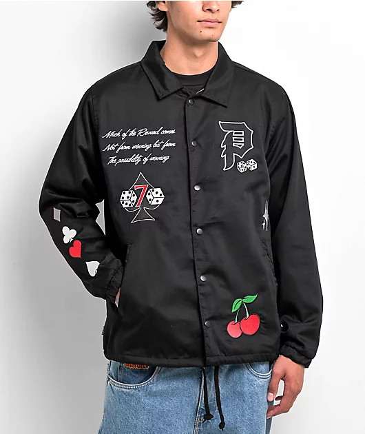 Primitive Royal Black Coaches Jacket