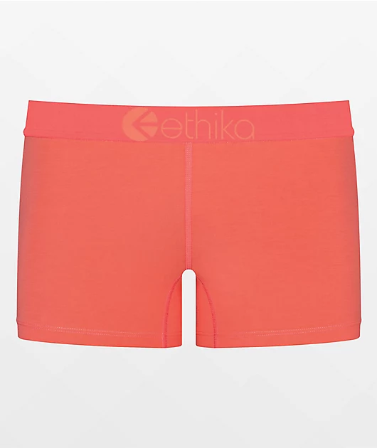 Ethika Basic Coral Candy Staple Boyshort Underwear