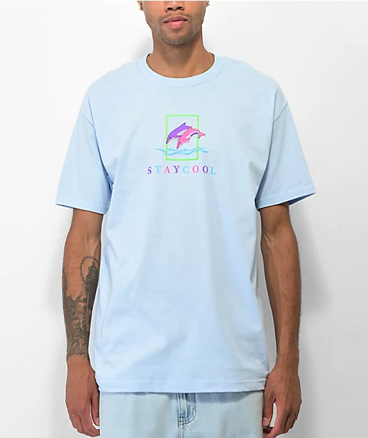 Staycoolnyc Dolphins Blue T-Shirt