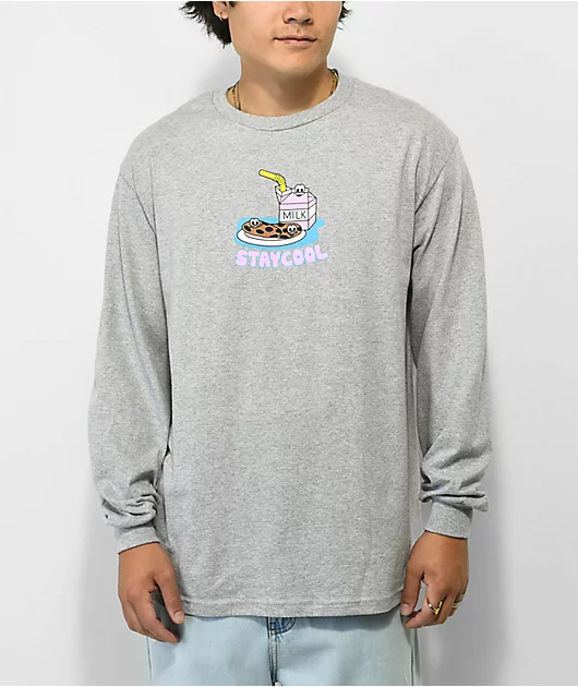 Staycoolnyc Cookies Grey Long Sleeve T-Shirt