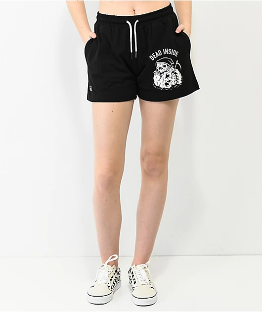 Lurking Class by Sketchy Tank Dead Inside Black Sweat Shorts