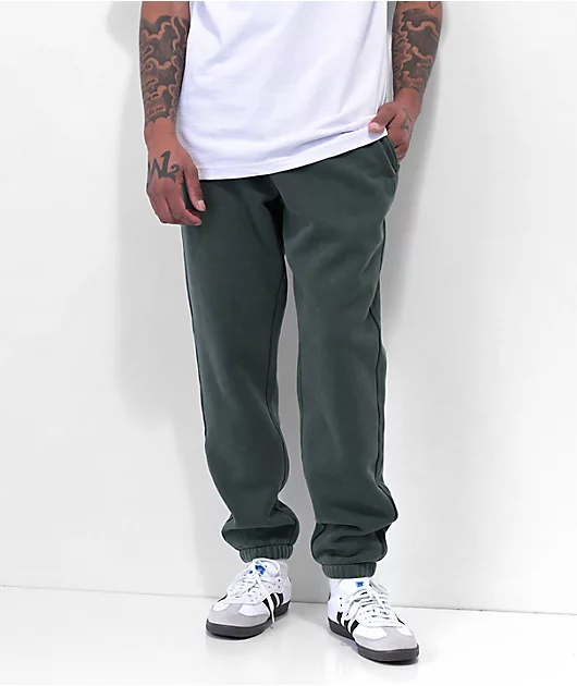 Ninth Hall Fundamentals Green Wash Relaxed Sweatpants