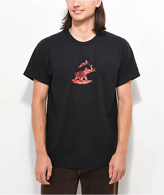 Real Elephant Black T-Shirt