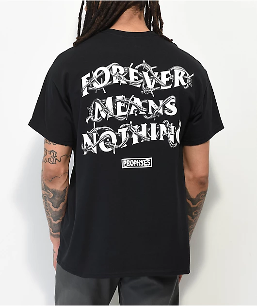 Broken Promises Wrapped Up Black T-Shirt