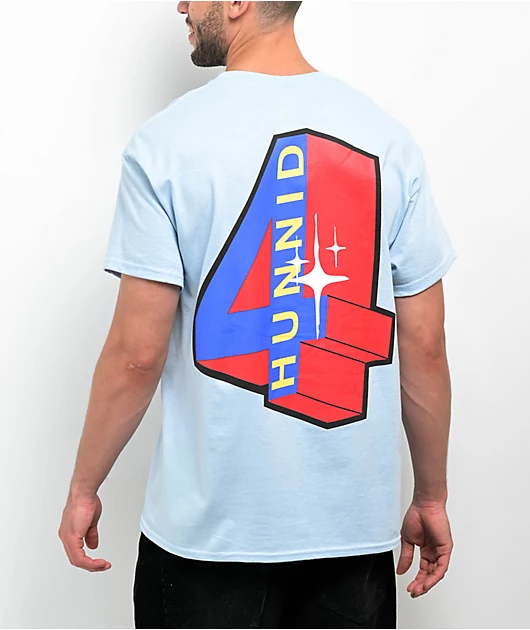 4Hunnid Block Light Blue T-Shirt