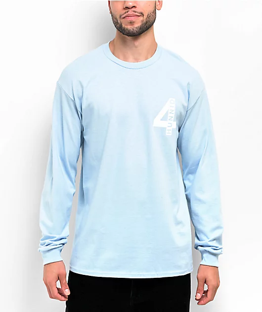 4Hunnid Maria Light Blue Long Sleeve T-Shirt