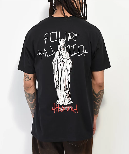 4Hunnid Maria Black T-Shirt
