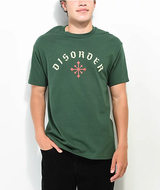 Disorder Arch Logo Olive T-Shirt