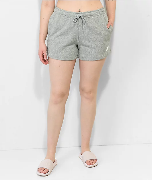 5345-nike-sportswear-club-essential-grey-fleece-sweat-shorts-4.webp Nike Sportswear Club Essential Grey Fleece Sweat Shorts