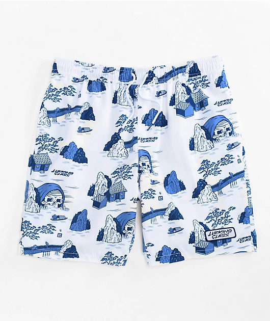 Lurking Class by Sketchy Tank Tucks White Board Shorts