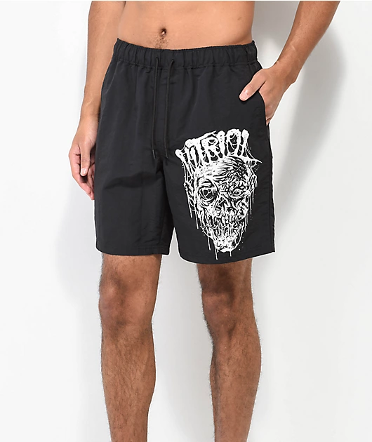 Vitriol Fusion Melting Face Black Board Shorts