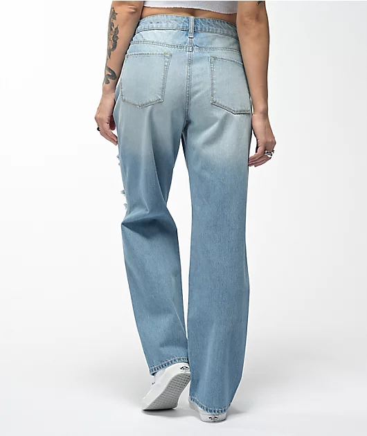 Empyre Frankie Light Wash Dad Jeans