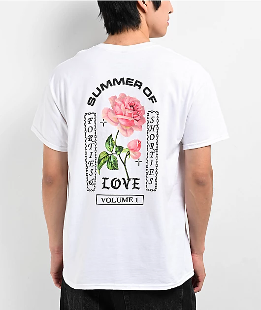40s & Shorties Summer Love White T-Shirt