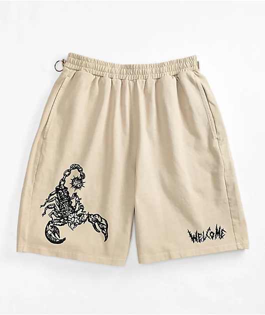 Welcome Mace Grey Sweat Shorts