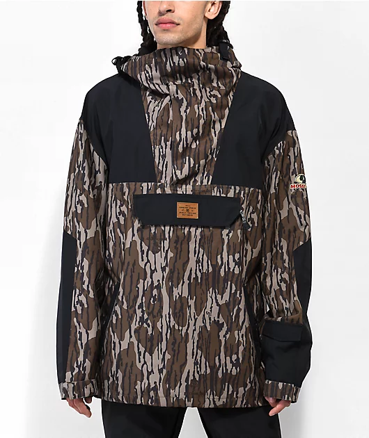 DC x Mossy Oak 43 Bottomland Camo Anorak Snowboarding Jacket