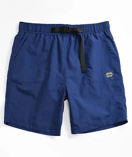 Krooked Eyes Navy Board Shorts
