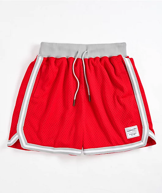 Mitchel & Ness Game Day 2 Red Mesh Shorts
