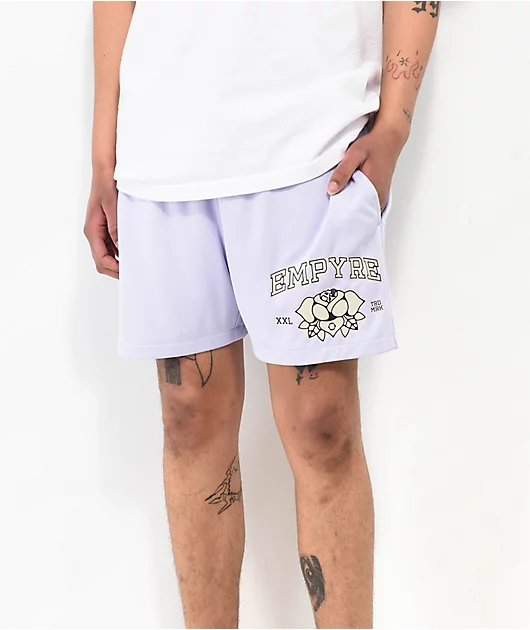 Empyre Bet Lavender Mesh Shorts