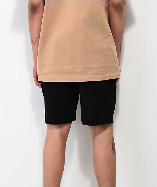 Santa Cruz Saga Pull On Black Corduroy Shorts