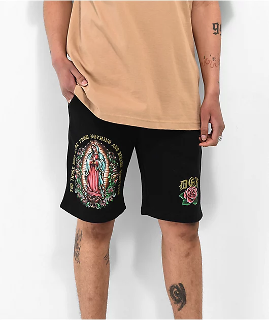 DGK Guadalupe Black Sweat Shorts