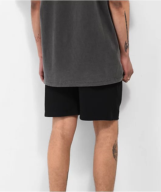 6091-vitriol-etched-black-sweat-shorts-3.webp Vitriol Etched Black Sweat Shorts