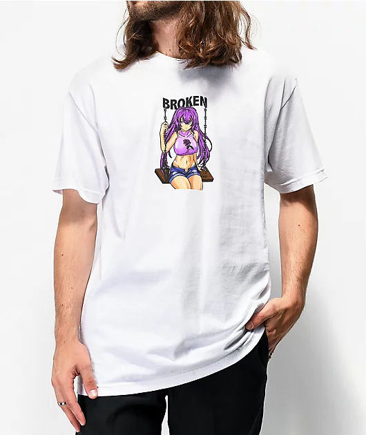 Broken Promises Broken Girl White T-Shirt