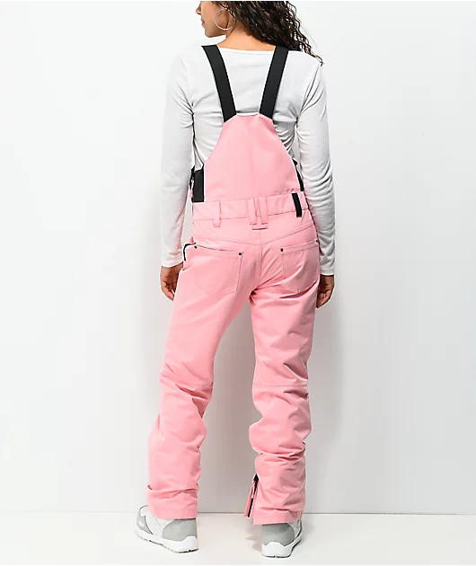 Aperture Adventure Pink Icing 10K Bib Snowboard Pants