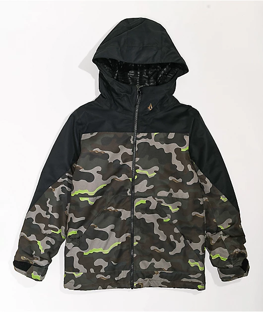 Volcom Kids' Vernon Insulated Camo 10K Snowboard Jacket