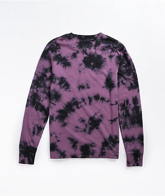 Zine Monroe Purple Tie Dye Long Sleeve T-Shirt