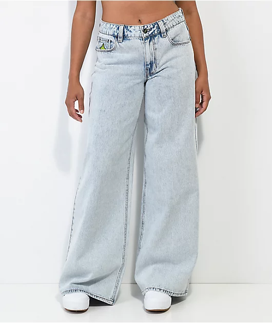 A.LAB Ashlee Extra Baggy Blue Wash Denim Jeans