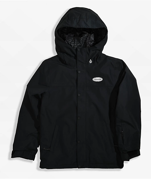 Volcom Kids Stone 91 Black 10K Snowboard Jacket 2023
