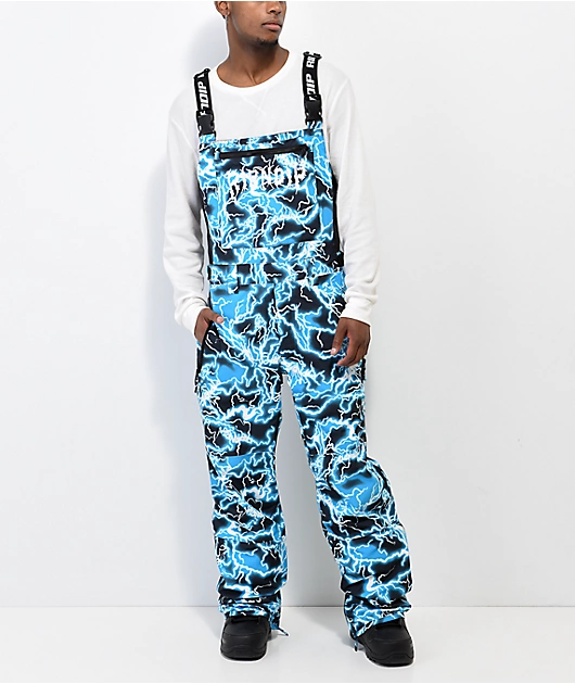 RIPNDIP Nikola Black & Blue Snowboard Bib Pants