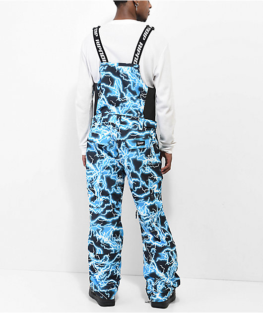 RIPNDIP Nikola Black & Blue Snowboard Bib Pants