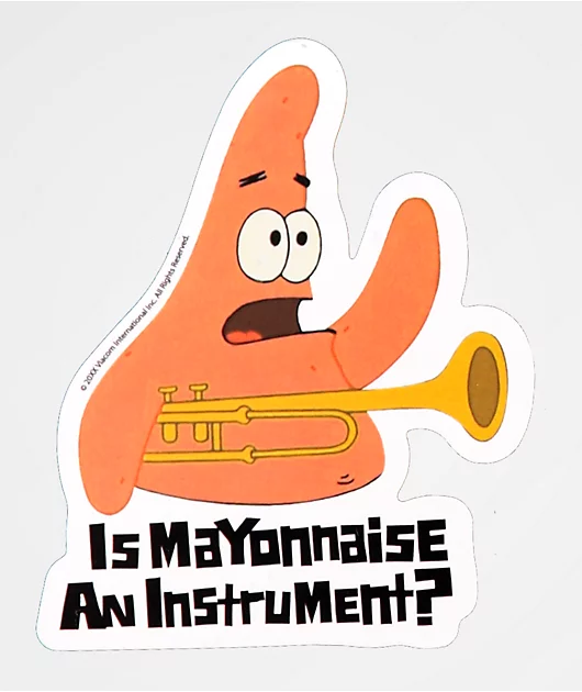 PSD x SpongeBob SquarePants Patrick Instrument Sticker