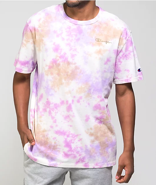 Champion Lavender & Orange Sun Wash T-Shirt