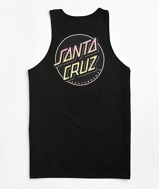 Santa Cruz Contra Dot Black Tank Top
