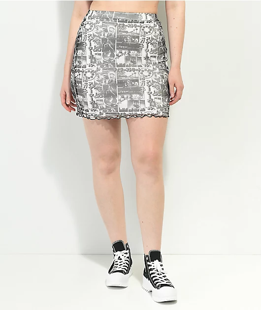 6621-daisy-street-anime-black-white-mesh-mini-skirt-4.webp Daisy Street Anime Black & White Mesh Mini Skirt