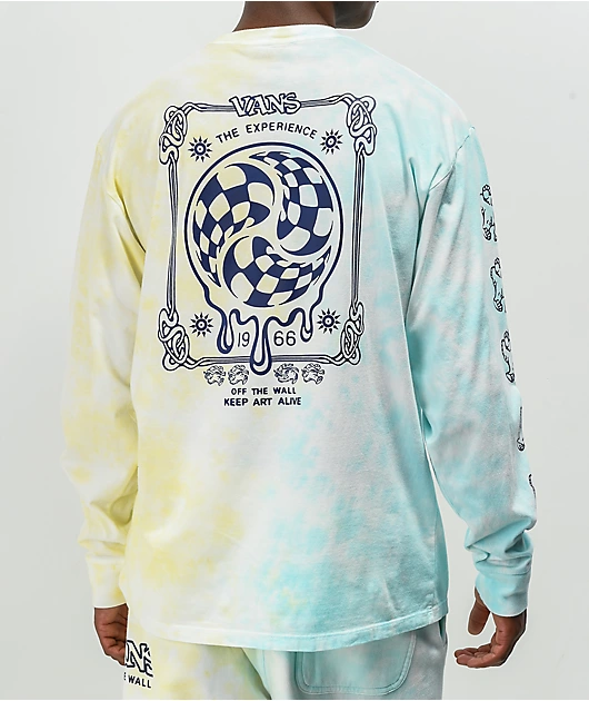 Vans The Experience Green & Gold Tie Dye Long Sleeve T-Shirt