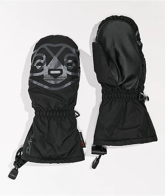 Dakine Youth Scrambler Black Snowboard Mittens