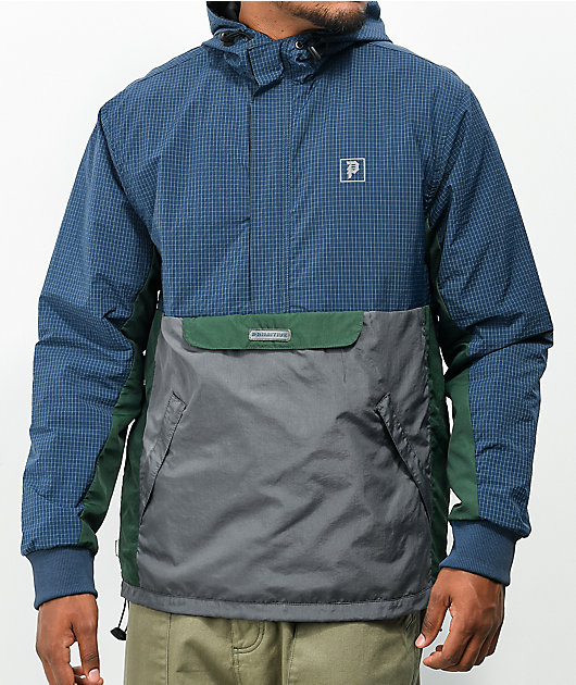 Primitive Prime Blue & Green Anorak Jacket