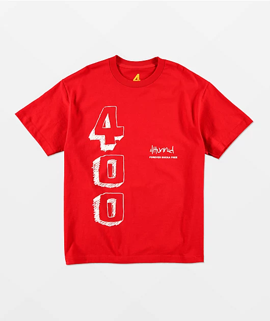 4Hunnid Blocks Red T-Shirt