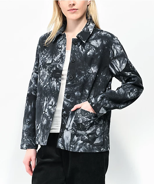 Empyre Auden Black Tie Dye Canvas Jacket