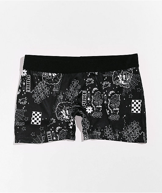 A-Lab Lilly Black & White Boyshort Underwear