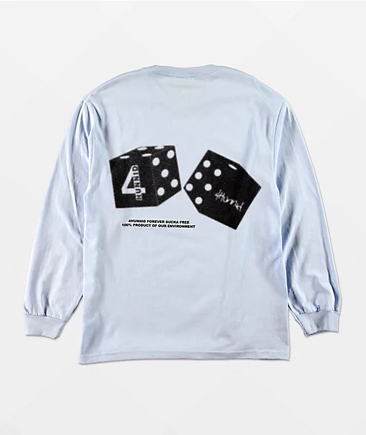 4Hunnid Roll The Dice Blue Long Sleeve T-Shirt
