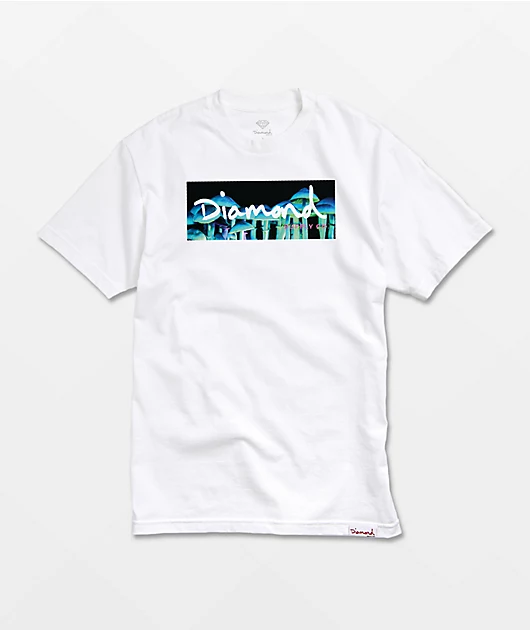 Diamond Supply Co. OG Script Fungi White T-Shirt