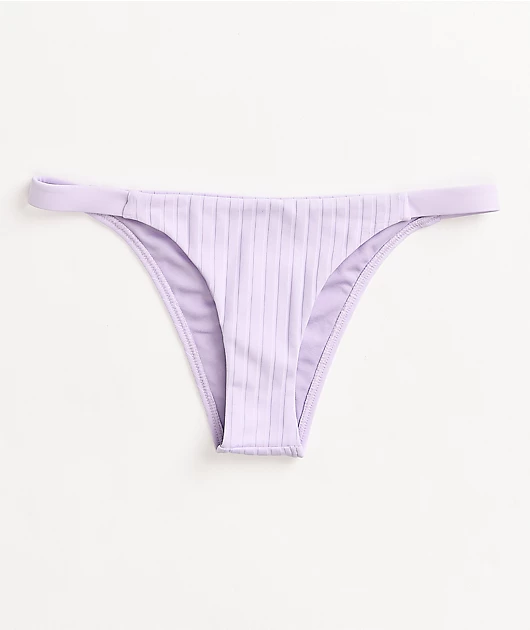 Damsel Photon Super Ribbed Cheeky Lavender Bikini Bottom
