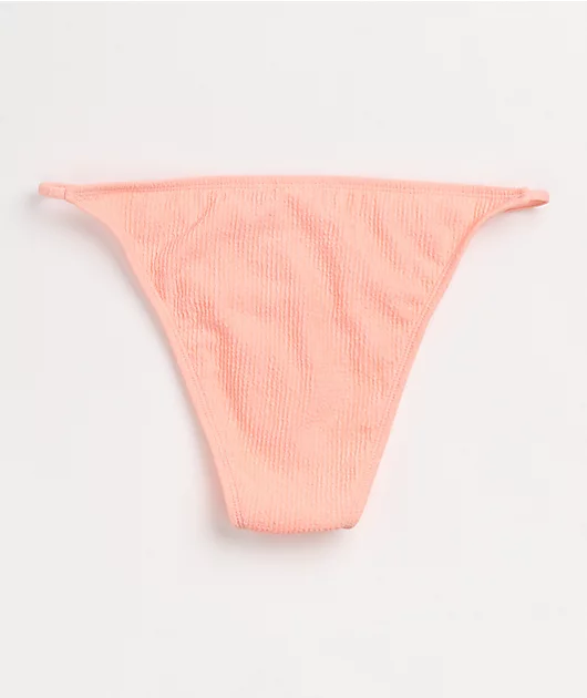 Trillium Kenni Pink Smocked Cheeky Bikini Bottom
