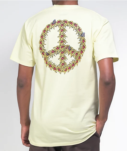 Vans Floral Peace Wax Yellow T-Shirt