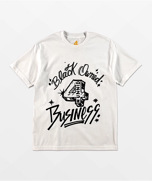 4Hunnid Black Owned White T-Shirt